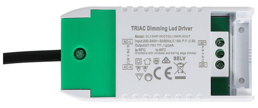 9W CC LED DRIVER 125MA 67V-75V DC