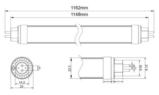 LED T5 TUBE LIGHT 20W 4FT [1200mm] - CELESTRA