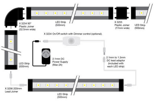 LED STRIP DC CABLE
