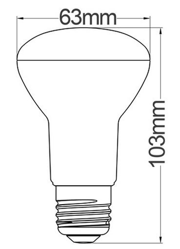 E27 LED SPOT LIGHT GLOBE 8W - NON DIMMABLE