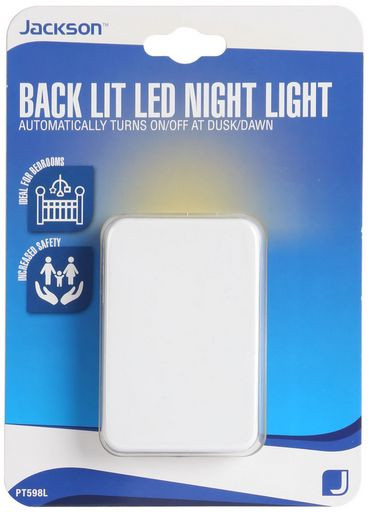 BACK LIT AUTOMATIC DUSK TO DAWN NIGHTLIGHT