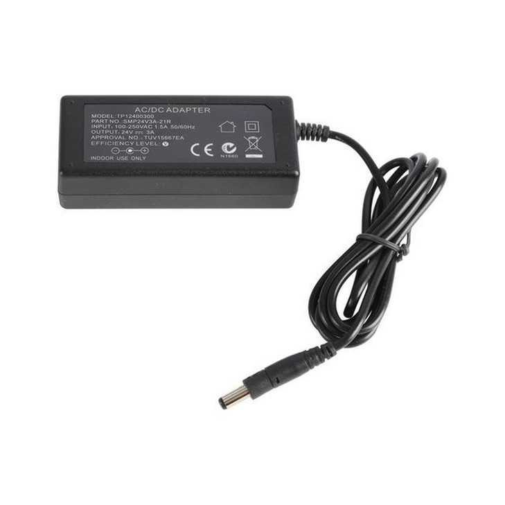24V 3A Power Supply 2.1mm Reversible Tip