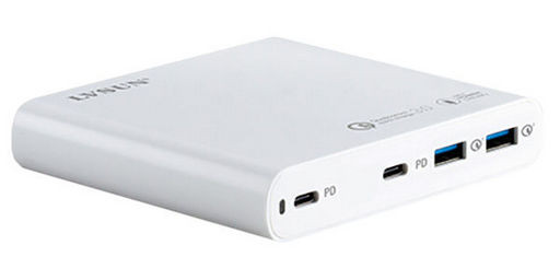 120W USB-C PD/USB-A QC3 GaN MULTI-CHARGER