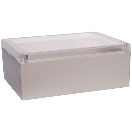 SEALED IP65 CLEAR LID ABS ENCLOSURE