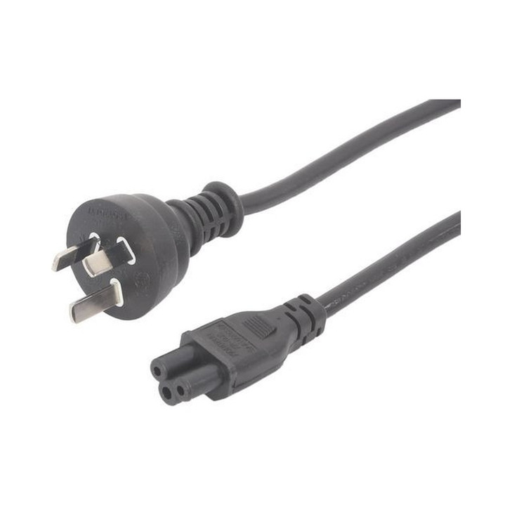 IEC C5 TO MAINS PLUG - CLOVER LEAF