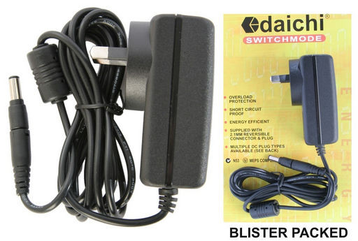 12 VOLT 1.5A MAINS POWER ADAPTOR