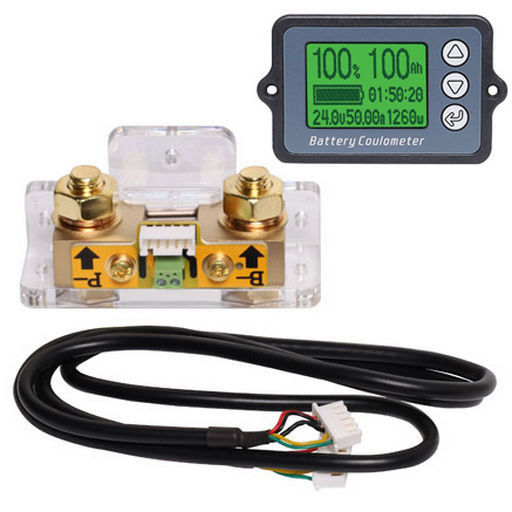 BATTERY MONITOR COULOMETER WITH SHUNT