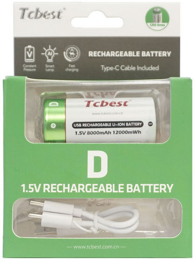 D USB RECHARGEABLE 1.5V