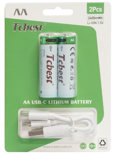 AA USB RECHARGEABLE 1.5V