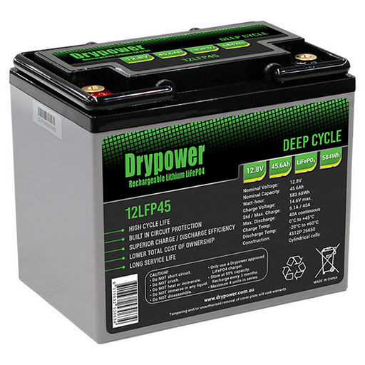 12.8V 45AH LiFePO4 - DRYPOWER