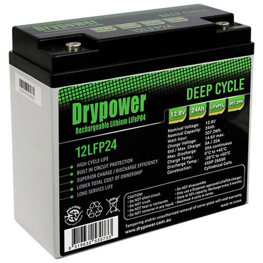 12.8V 24AH LiFePO4 - DRYPOWER