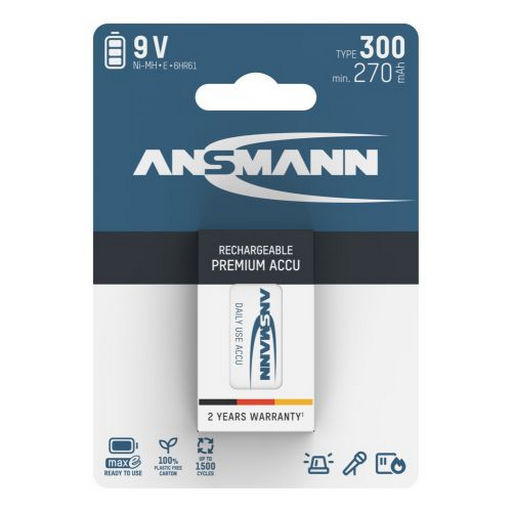 9V Ni-MH 300MAH