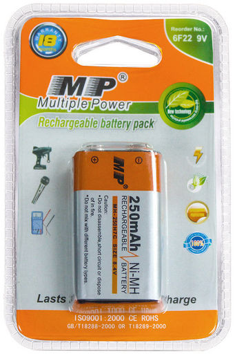 9V Ni-MH 250mAh