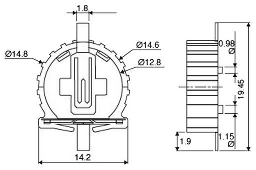 CR1220 BATTERY HOLDER SMD