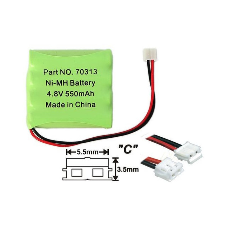 4.8V 4x AAA Ni-MH 550mAh