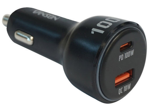 100W QC3.0 + USB-C PD2.0 FAST CAR CHARGER