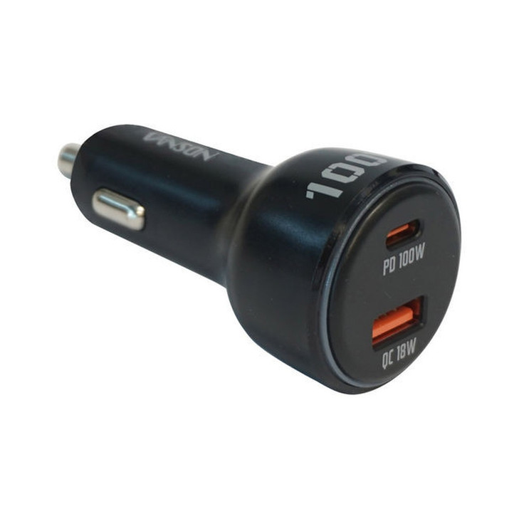 100W QC3.0 + USB-C PD2.0 FAST CAR CHARGER