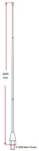 27MHz WHIP BENELEC 2.6M