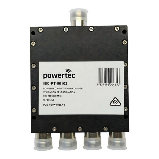4-WAY RF POWER DIVIDER N FEMALE