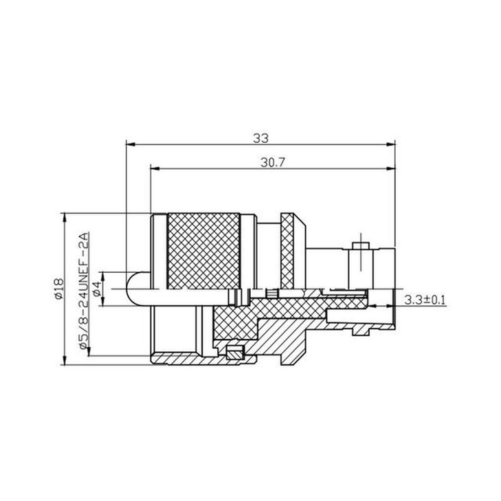 BNC SOCKET TO UHF PLUG PL259