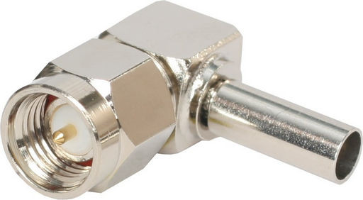 SMA MALE CRIMP RG174 RIGHT ANGLE