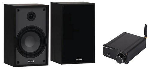 100W WIRELESS BT CLASS-D AMP & 6½" 2 WAY BOOKSHELF SPEAKER BUNDLE