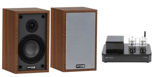 24W TUBE AMP & 4" 2 WAY BOOKSHELF SPEAKER BUNDLE