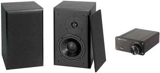200W COMPACT CLASS D AMPLIFIER & 2 WAY MINI-MONITORS BUNDLE