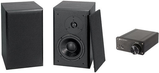 100W COMPACT CLASS D AMPLIFIER & 2 WAY MINI-MONITORS BUNDLE