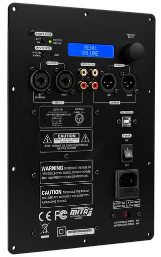 SUB-WOOFER PLATE AMPLIFIER 500W DSP - DAYTON