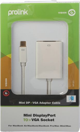 MINI-DISPLAYPORT TO VGA ADAPTOR
