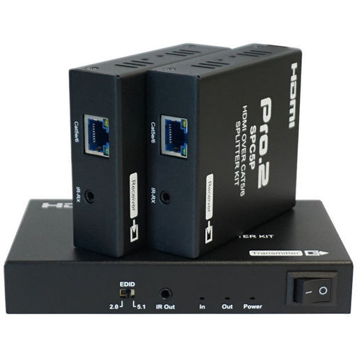 HDMI EXTENDER 2-WAY OVER CAT6 1080p WITH IR