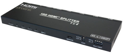 1x4 HDMI SPLITTER / DOWNSCALER 4K60 PROLINK