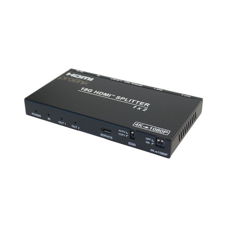 1x2 HDMI SPLITTER / EXTRACTOR 4K60 - PROLINK