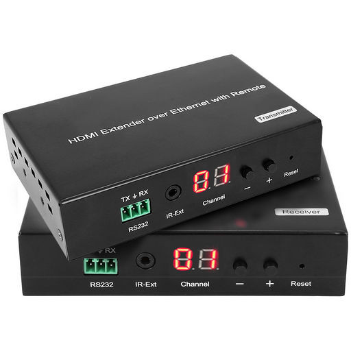 HDMI OVER IP WITH POE AND IR AND RS232 PASSTHROUGH