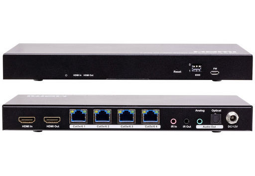 4K HDMI OVER CAT5/6 SPLITTER EXTENDER QUAD-KIT PtM