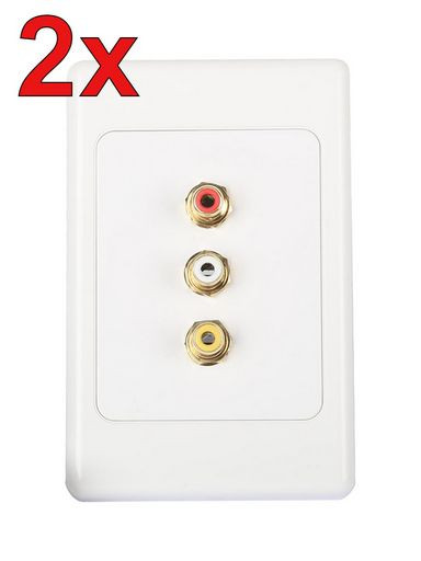 WALL PLATE AUDIO/VIDEO OVER CAT5