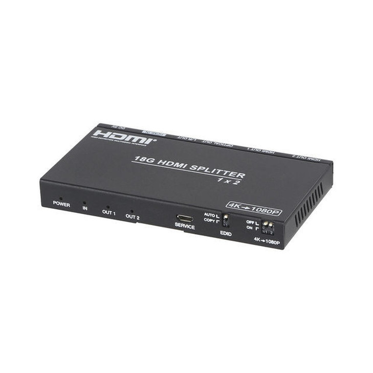 1x2 HDMI SPLITTER 4K60 18GBPS WITH EDID - HEALING