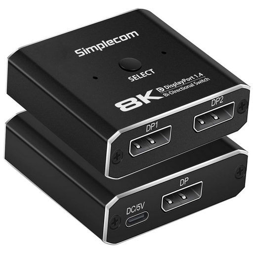 BI-DIRECTIONAL 2 WAY DISPLAYPORT 1.4 SWITCH