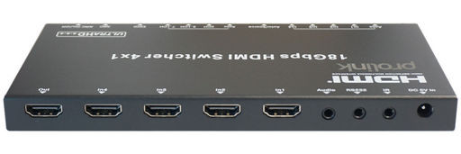 4x1 HDMI SWITCH 4K60 WITH ARC - PROLINK