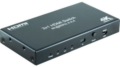 3x1 HDMI SWITCH 4K60 + REMOTE - PRO2