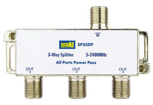 F-TYPE SPLITTER 5-2400MHz - AERIAL INDUSTRIES