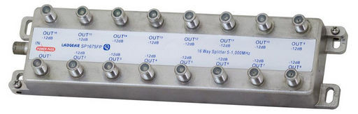 16 WAY F-TYPE SPLITTER 1 PORT POWER PASS