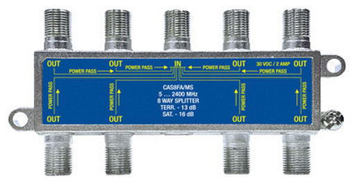 8 WAY F-TYPE SPLITTER 5-2400MHz JONSA