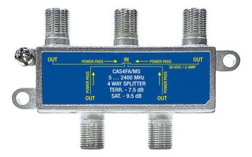 4 WAY F-TYPE SPLITTER 5-2400MHz JONSA