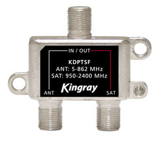 2 WAY F-TYPE DIPLEXER 5-2400MHz - KINGRAY