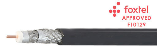 75Ω RG6 QUAD-SHIELDED COAX CABLE FOXTEL® APPROVED
