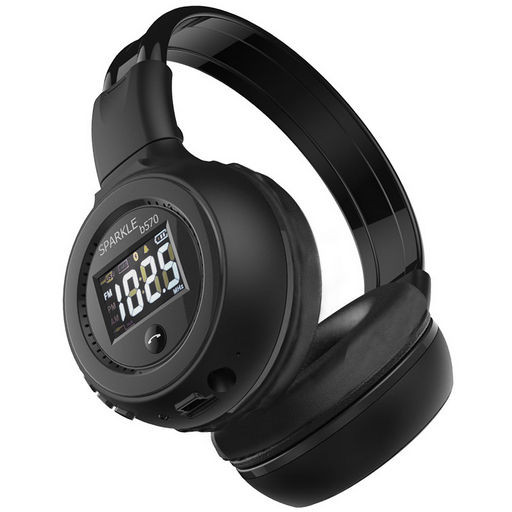 WIRELESS BT HEADPHONES WITH FM RADIO
