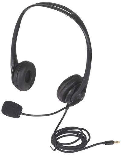 HEADSET WITH BOOM MIC - USB / QUAD PLUG