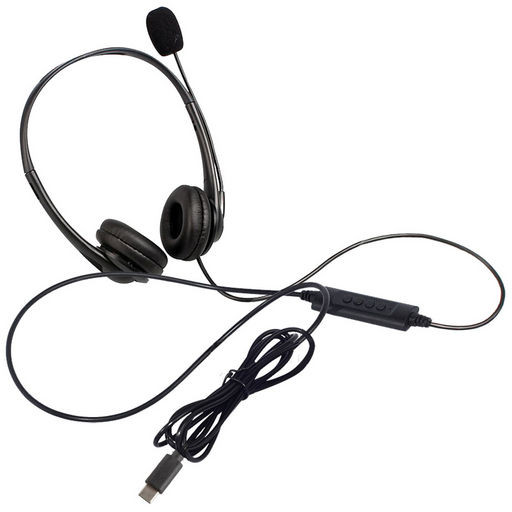HEADSET WITH BOOM MIC - USB-C